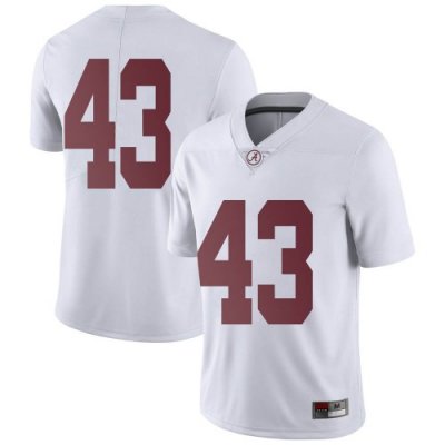 Youth Alabama Crimson Tide #43 A.J. Gates White Limited NCAA College Football Jersey 2403ISFN6